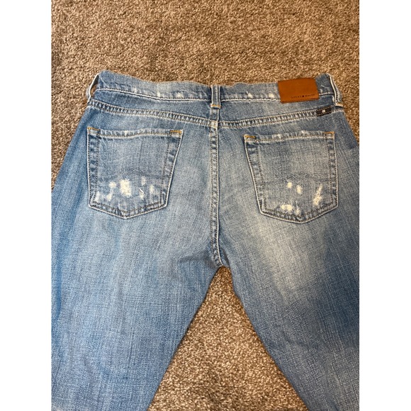 Lucky Brand Sienna Cigarette Jeans Distressed Blue Wash Women's Size 25 - Picture 3 of 3